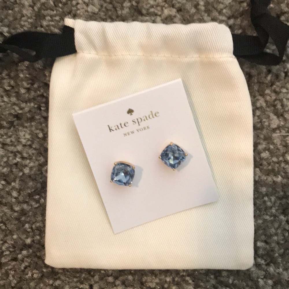 Kate Spade Blue Crystal Earrings